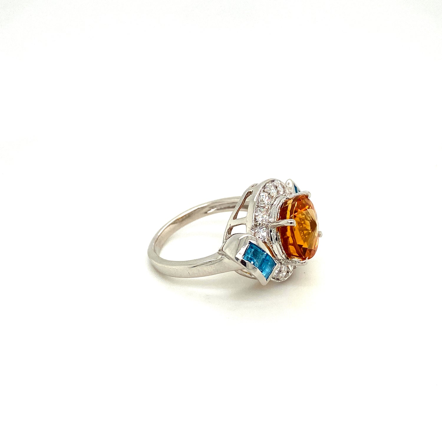 Citrine Ring in .925 Sterling Silver KSR - 15093