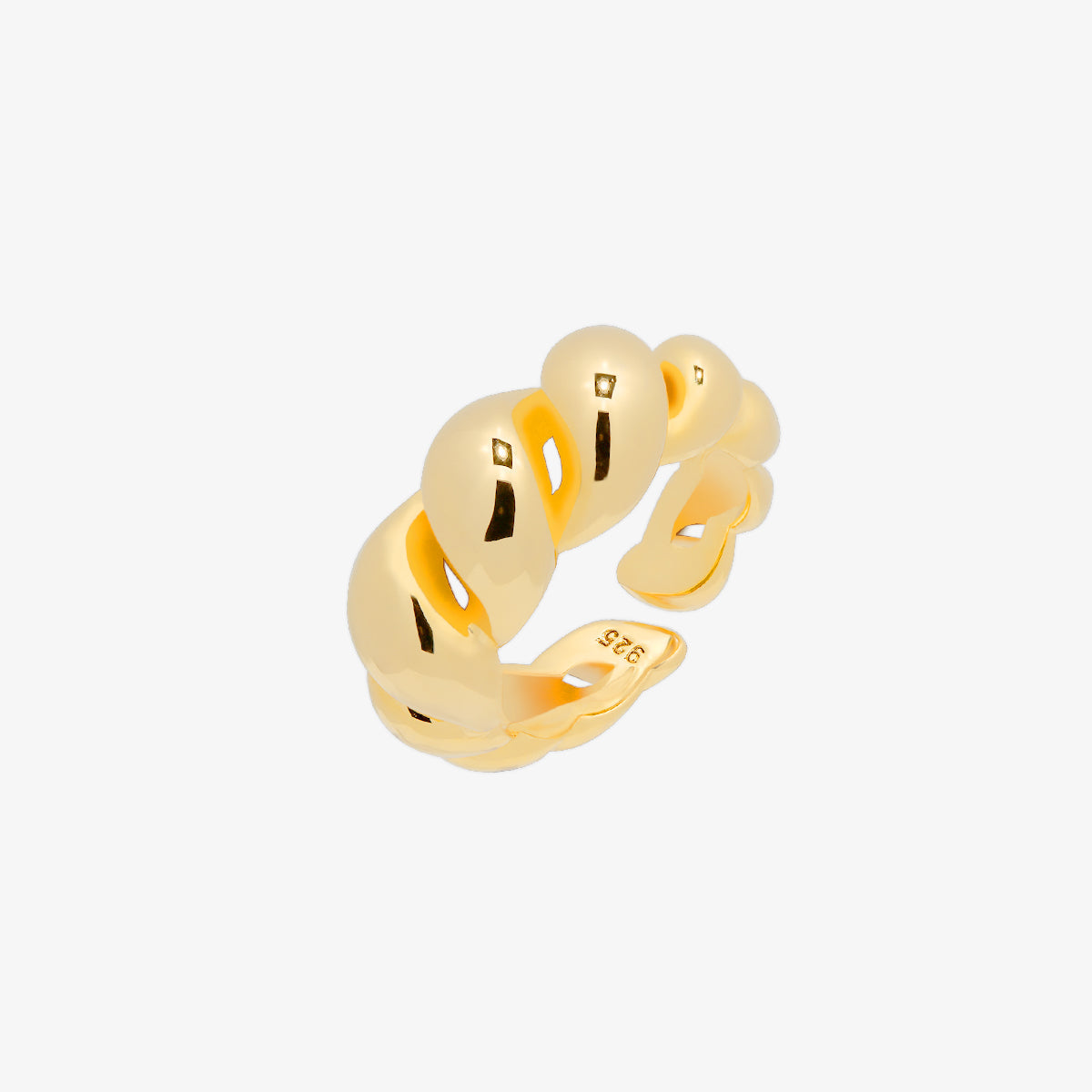 Chunky Screw-Shaped Ring